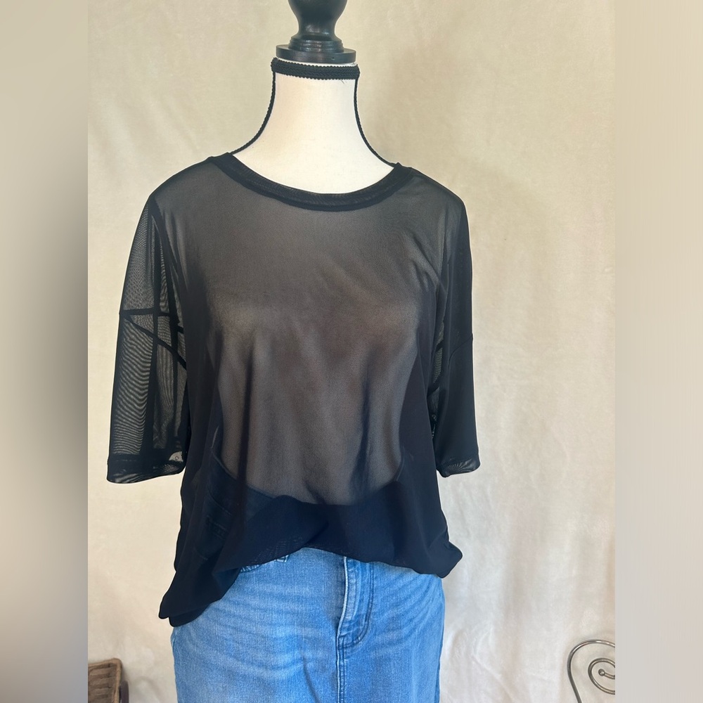 Oversized Mesh T shirt